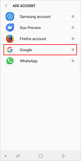 back up and restore android contacts with google