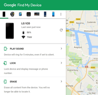 delete files in android phone permanently by google find my device