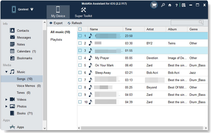 manage music