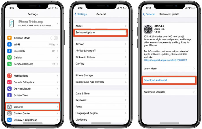 update ios to fix iphone making weird chirping noise