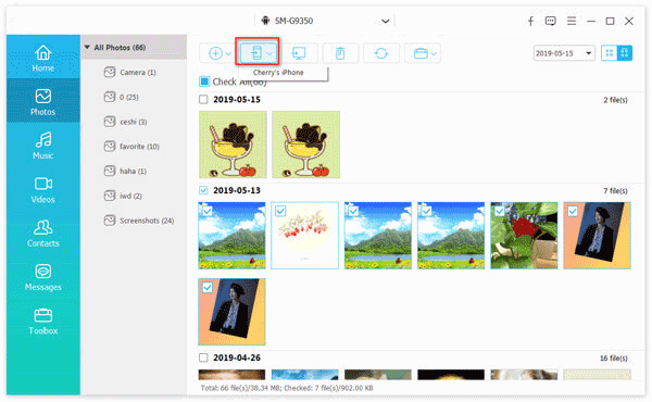 transfer videos from iphone to iphone with phone transfer